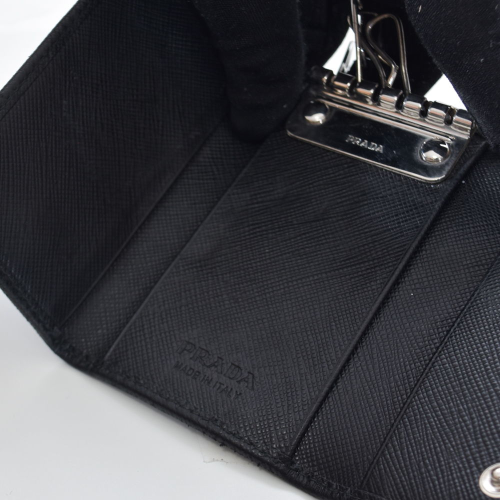 中古USED PRADA キーケース サフィアーノ ブラック 252458577 中古USED PRADA キーケース サフィアーノ ブラック 252458577