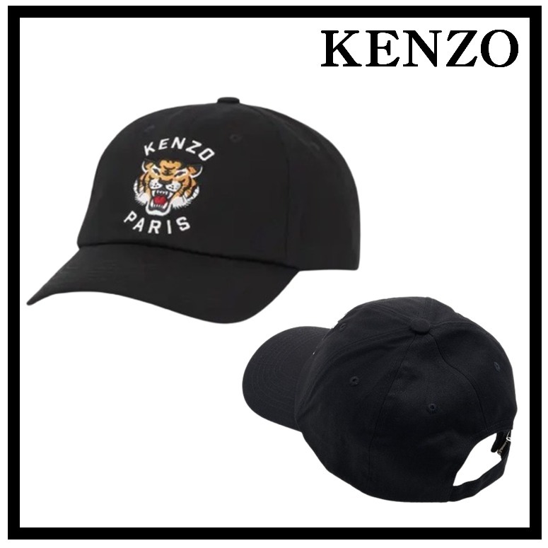 ★関税込★KENZO★Varsity Cotton Cap Black ケンゾー キャップ