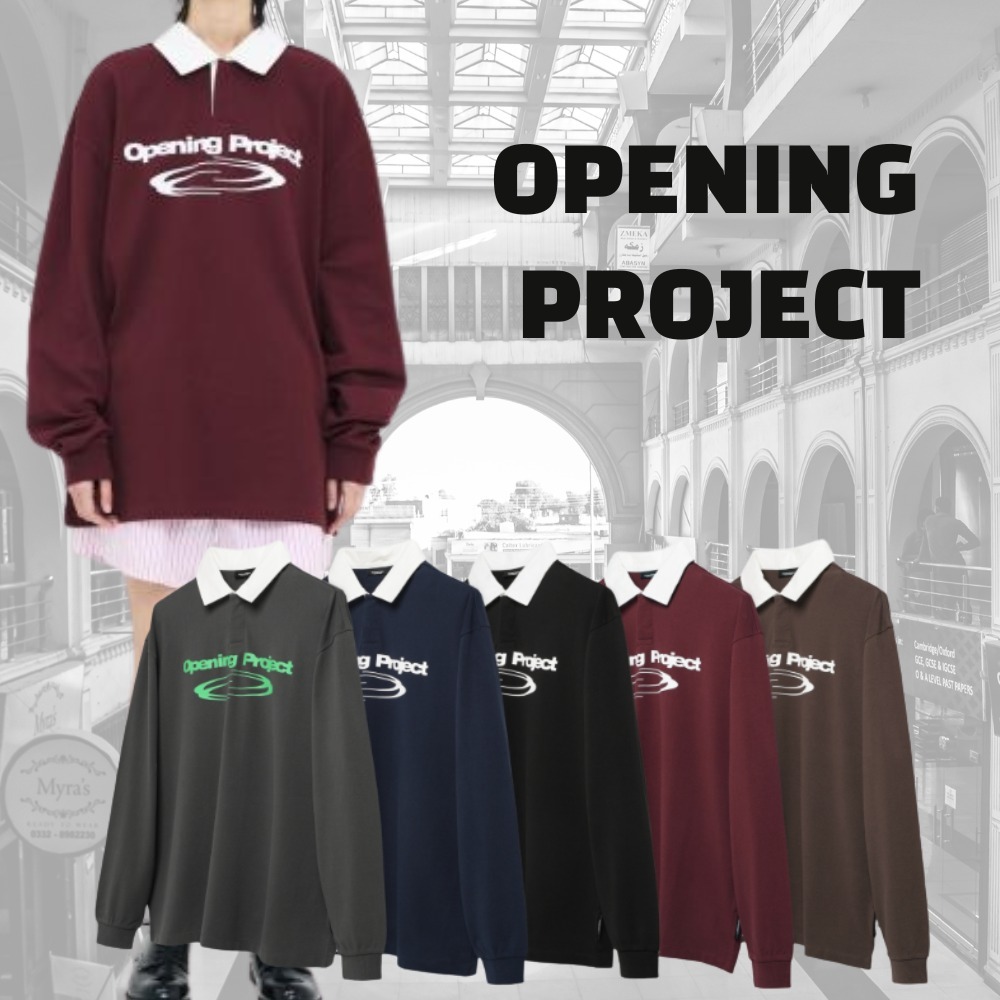 Tシャツ・カットソー Opening Project Identity Pique Collar T Shirt Burgundy FWSW