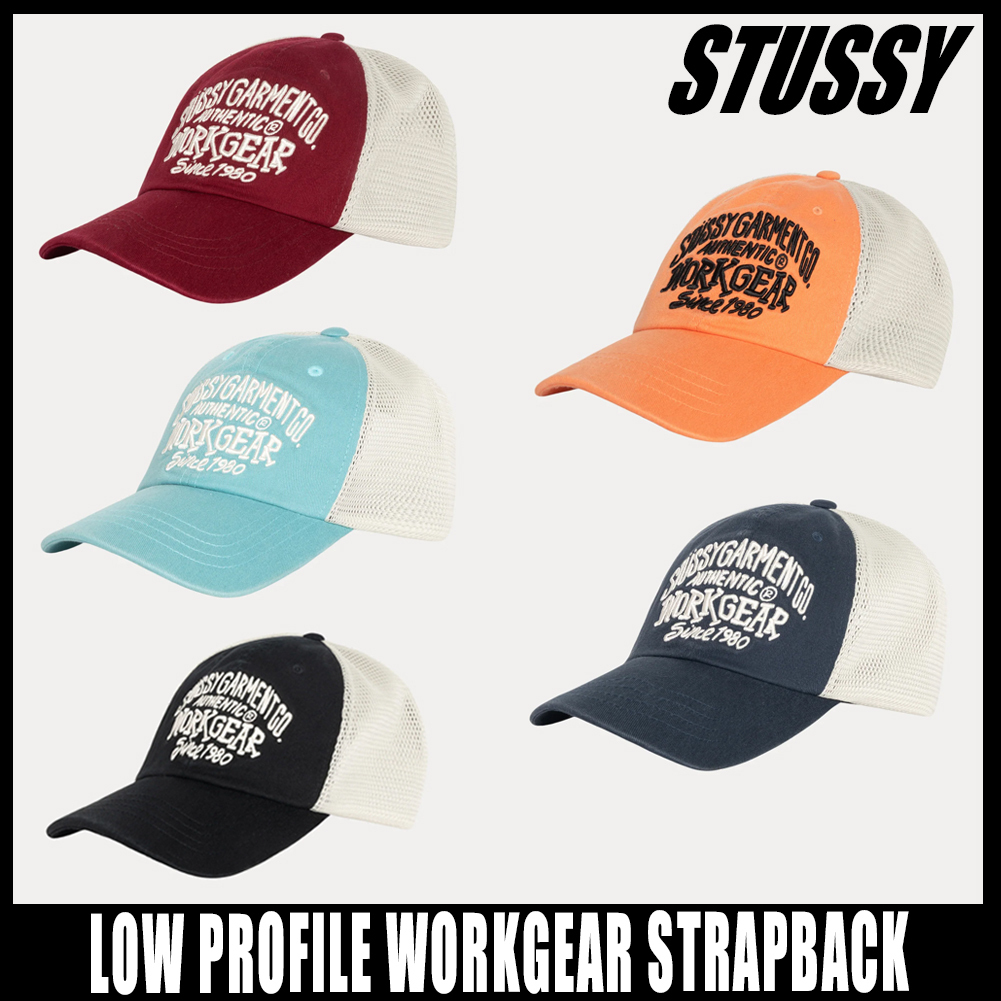 ◆正規品◆STUSSY LOW PROFILE WORKGEAR STRAPBACK◆関税込◆