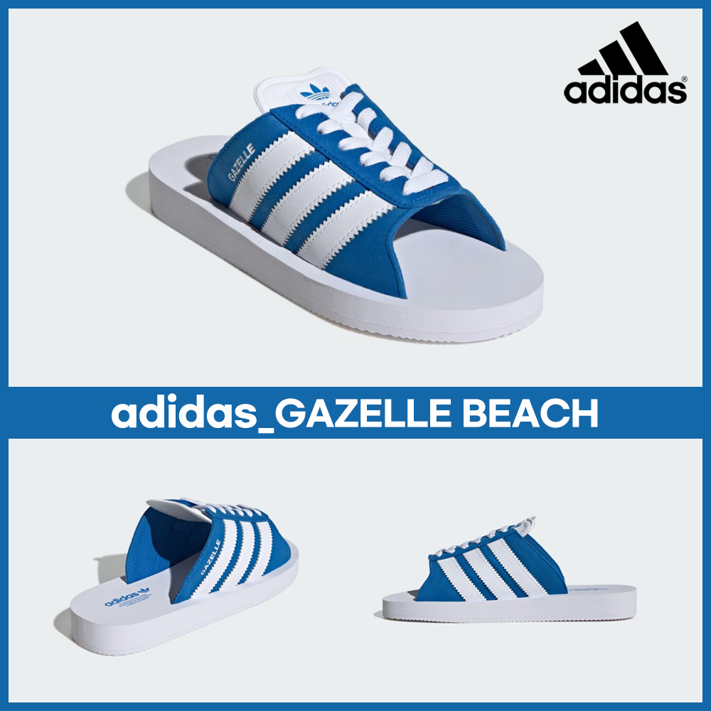 ★adidas★ガゼルビーチスライド Blue Bird Cloud White