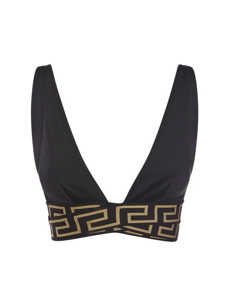 【VERSACE】Greca ライクラ ビキニ トップ☆関税込