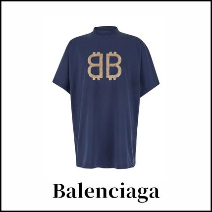 BALENCIAGA バレンシアガ Tシャツ・カットソー 青 2008824M0012 人気☆関税込【BALENCIAGA】 SEE NOW BUY NOW Tシャツ Blue