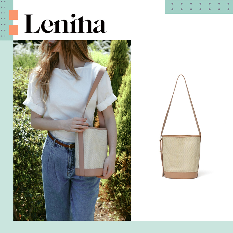 Lenina ♥ RAFFIA shoulder bag /追跡付