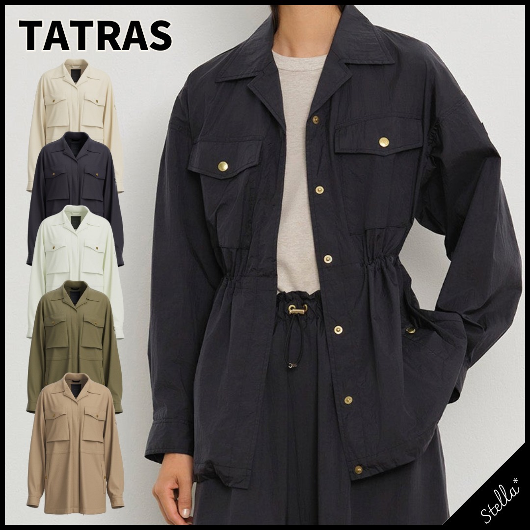 注目■TATRAS■大人気 SOFIO ミリタリーシャツアウター 国内発送