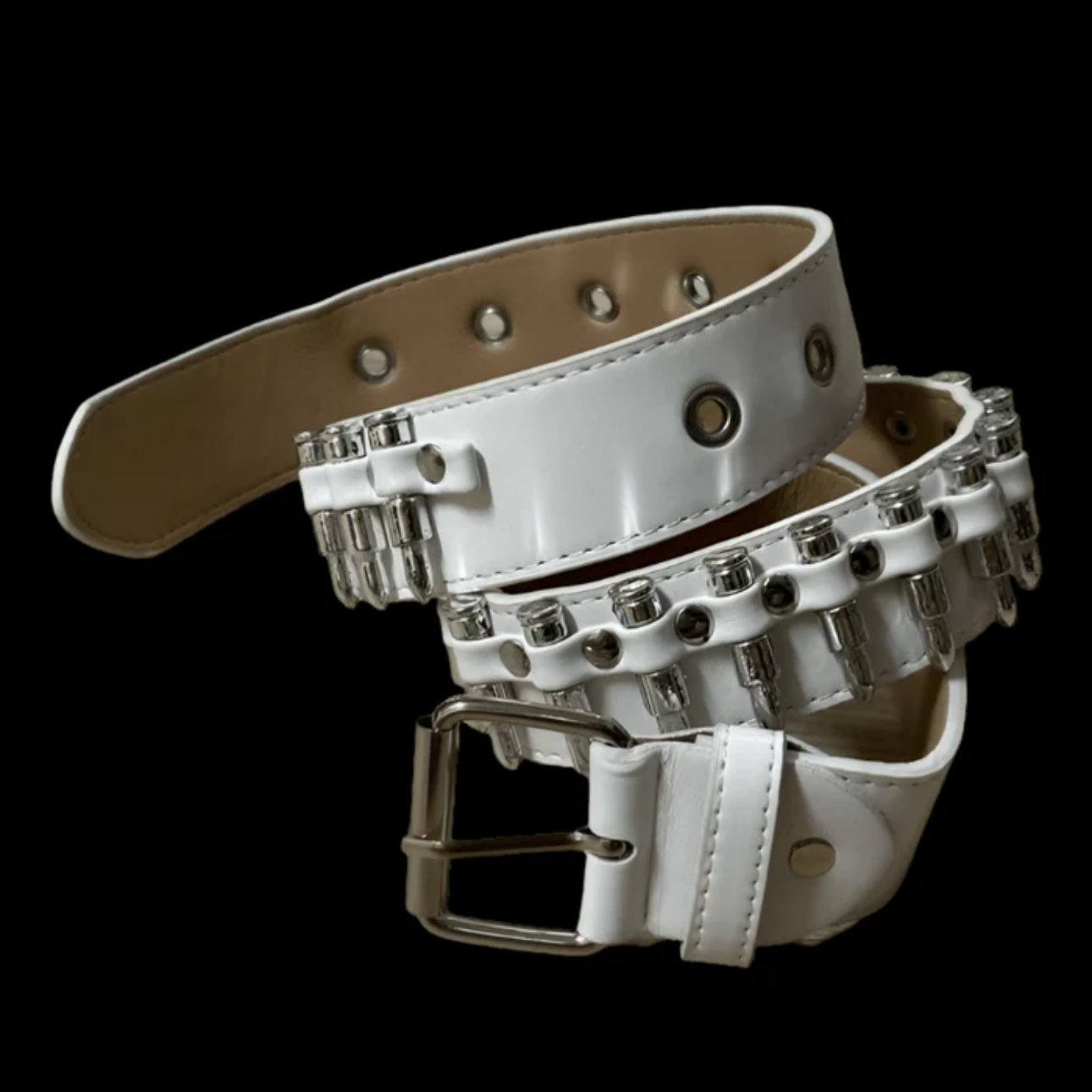 国内で当店のみ Dekayed - White Bullet Studded Belt ベルト
