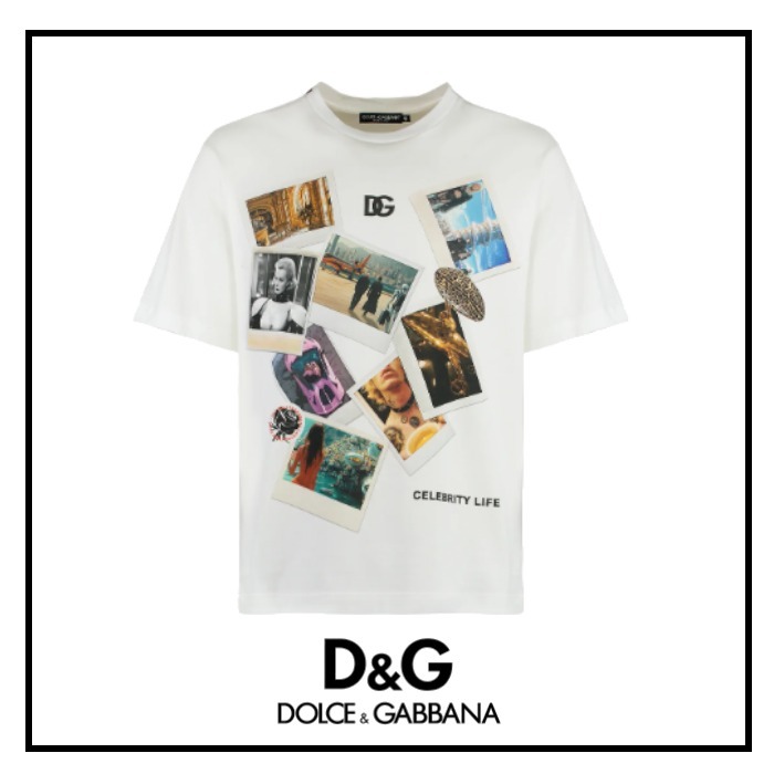 【新season】DOLCE＆GABBANA ポストカードTシャツ celebritylife
