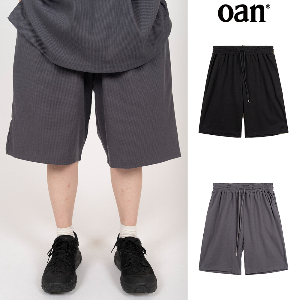 【oan】Arkan Waffle Set up Shorts