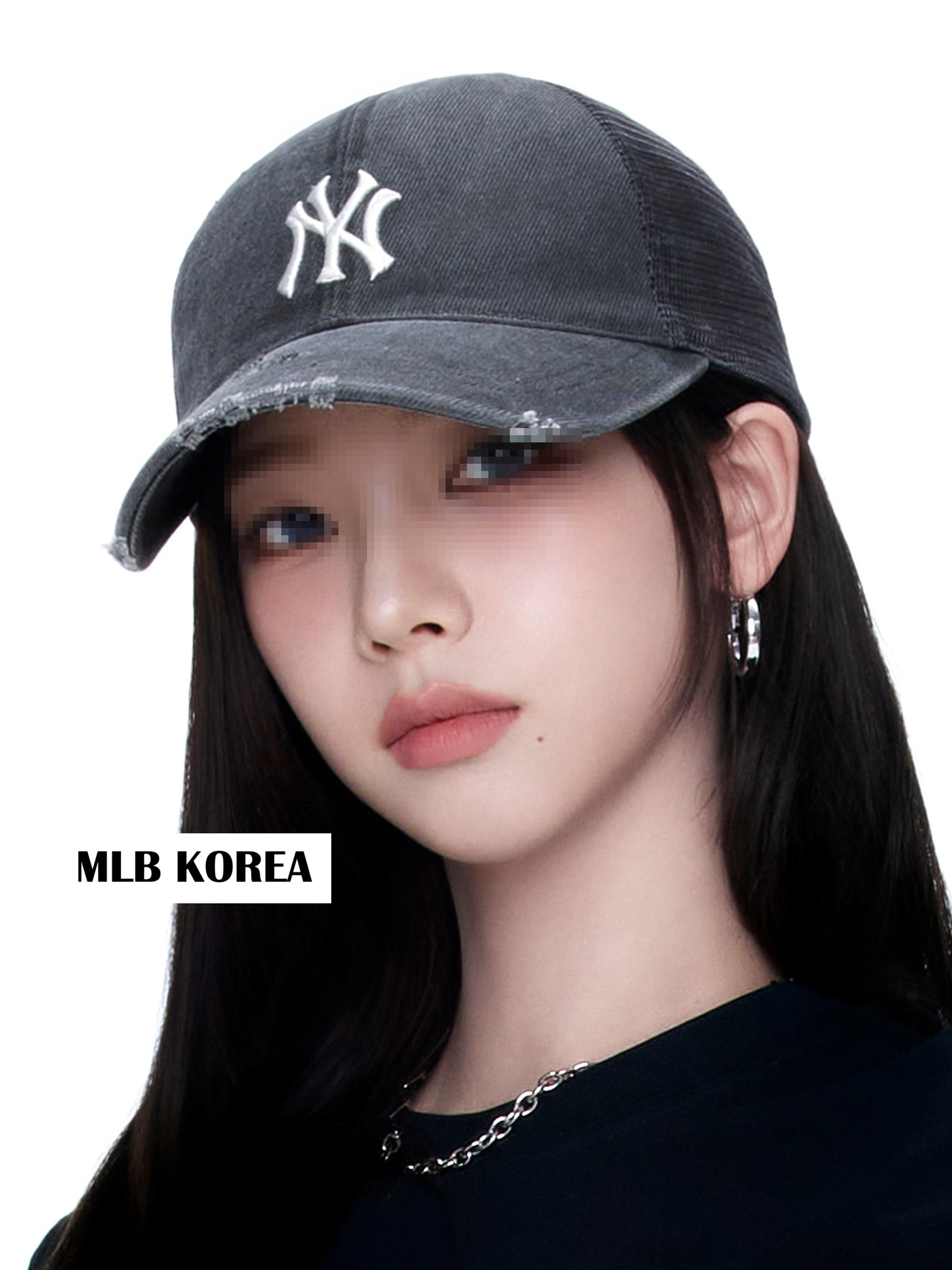 ハット [MLB] DamageWashing Unstruck BallCap New York *KARINA PICK