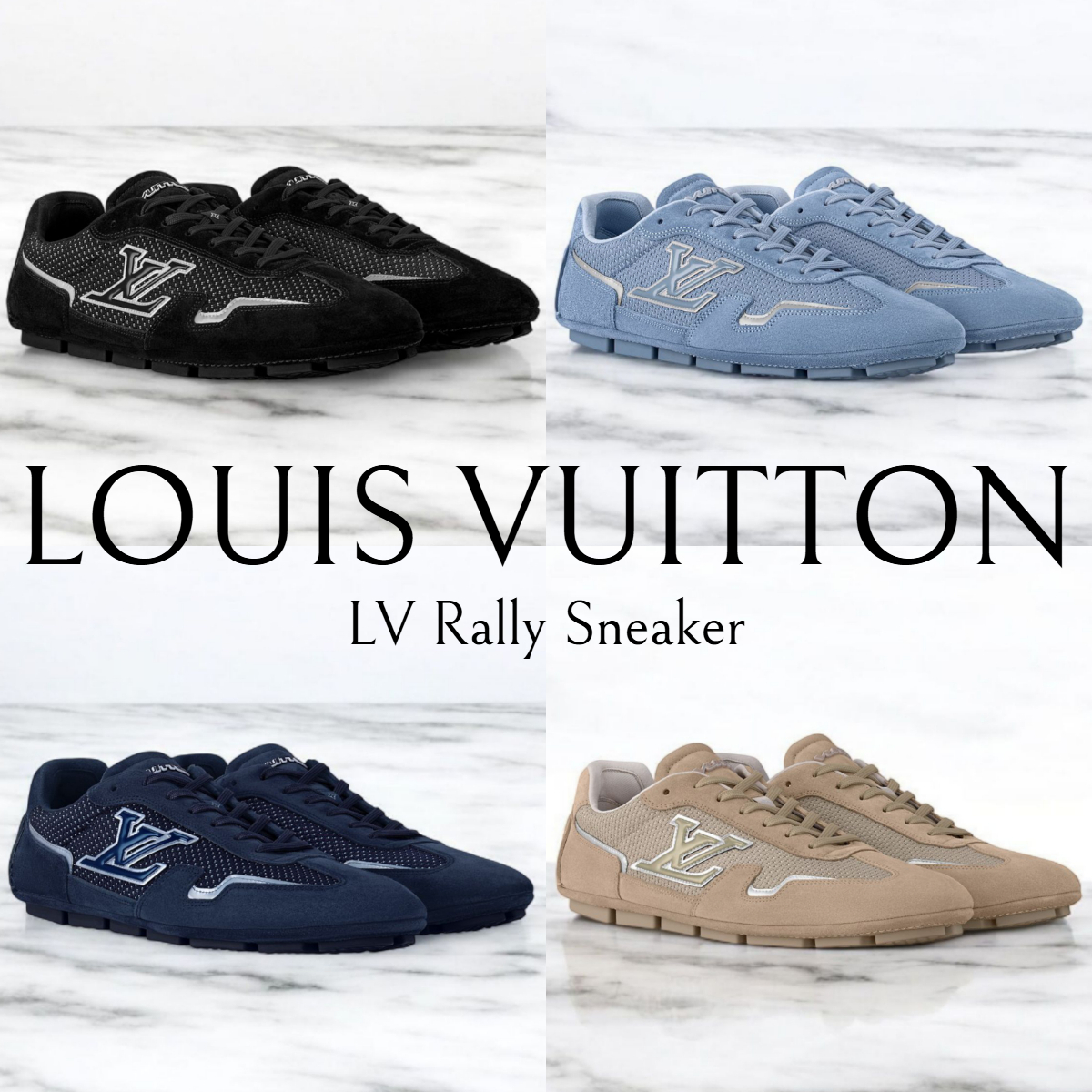 メンズ*LV*Rally Sneaker メッシュラリースニーカー 送料無料