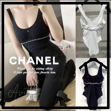 ホワイト（白）系 CHANEL(シャネル) 水着・ビーチグッズ
