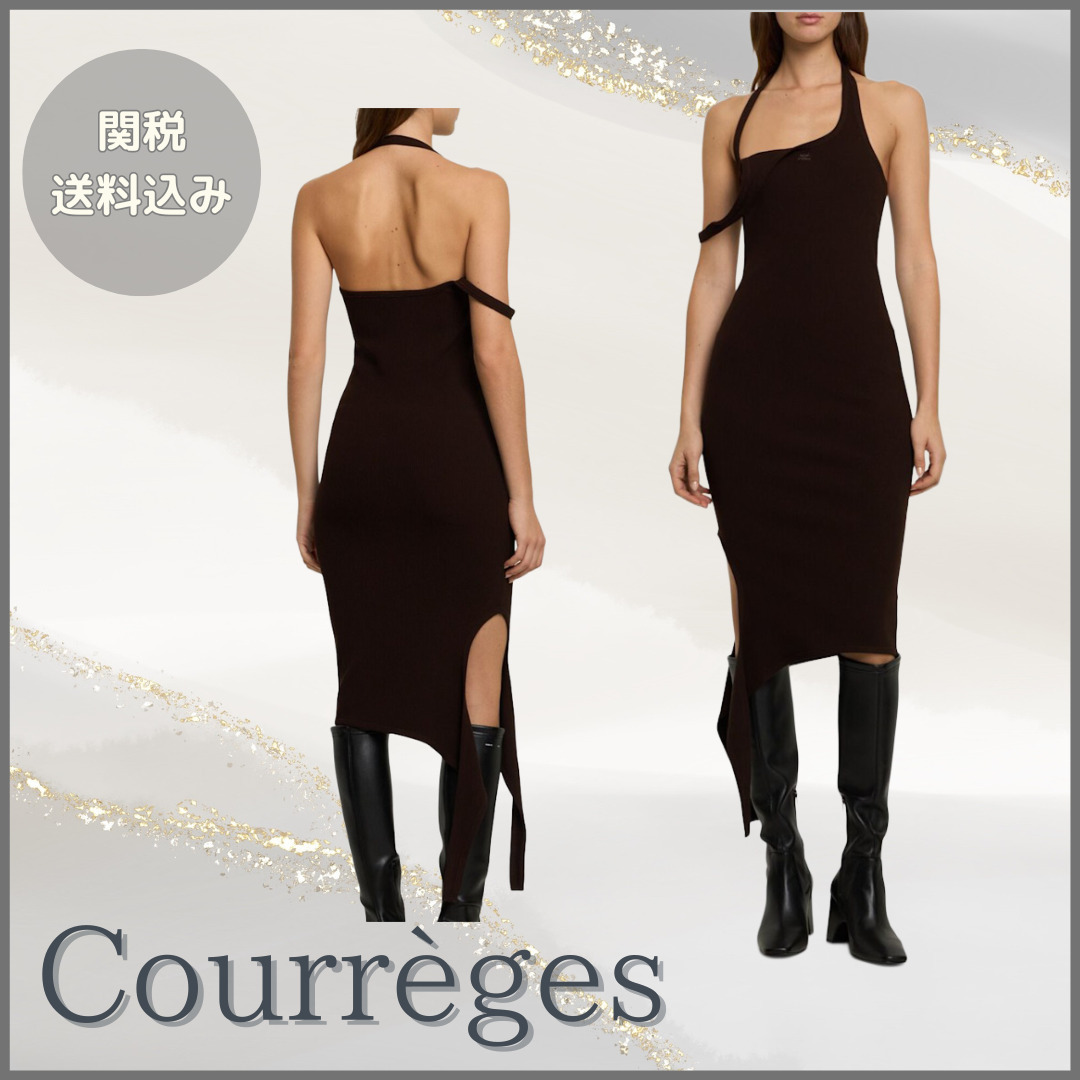Courreges【関税送料込】Undressed リブニットロングドレス