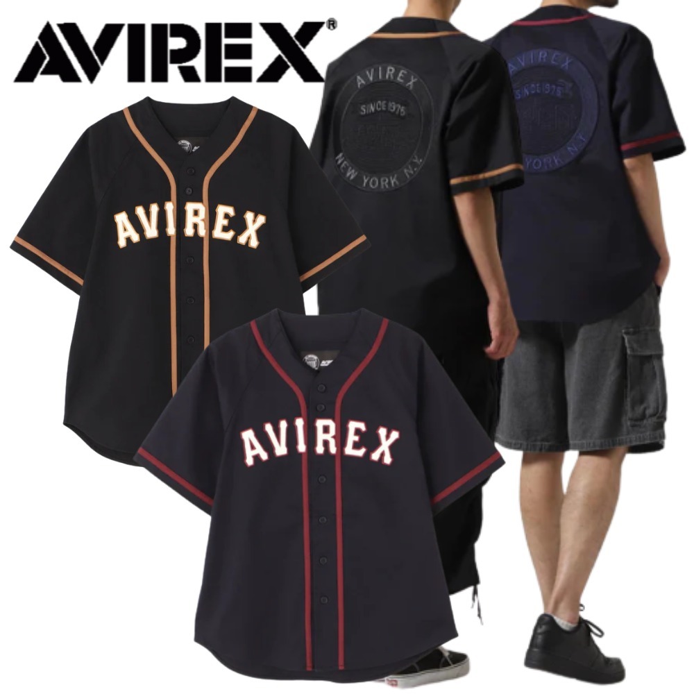 *AVIREX* ベースボール半袖シャツ \