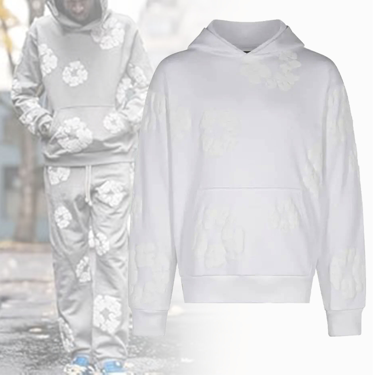 ◆DenimTears◆  コットンリースプリント パーカー
