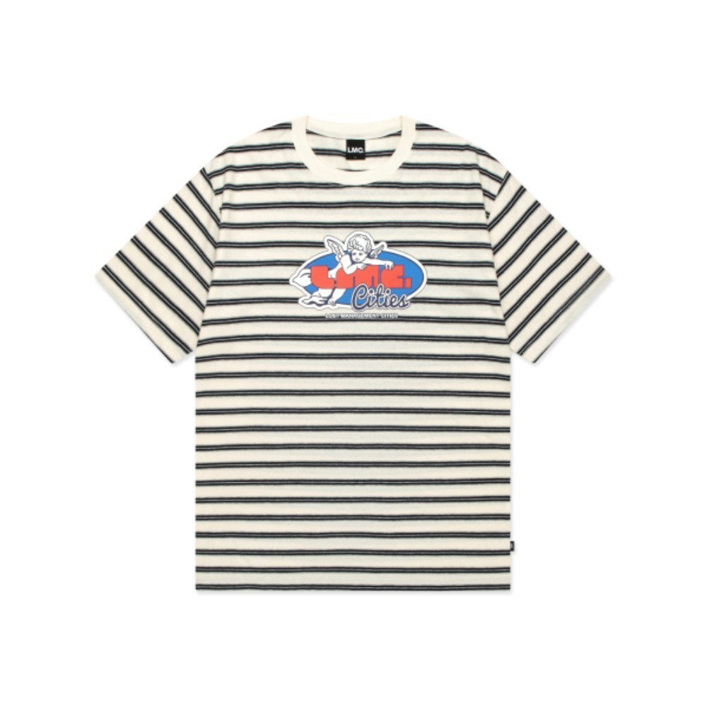 Tシャツ・カットソー LMC ANGEL STRIPE TEE off white 0LM45STS704OFF