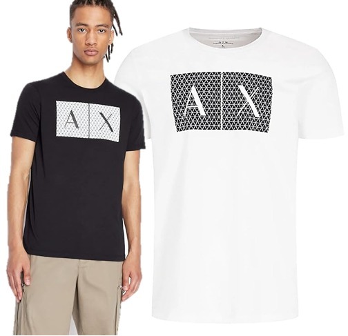 Armani Exchange ロゴプリント コットン クルーネック Tシャツ