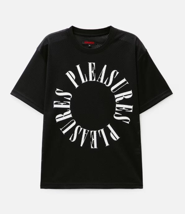 PLEASURES 関税込 モーティブメッシュシャツ