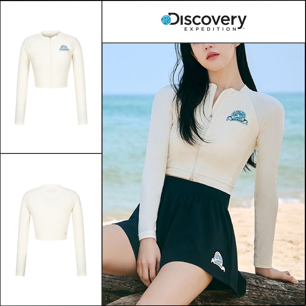【Discovery】Freshvent Hot Summer Full-Zip Crop Rash Guard