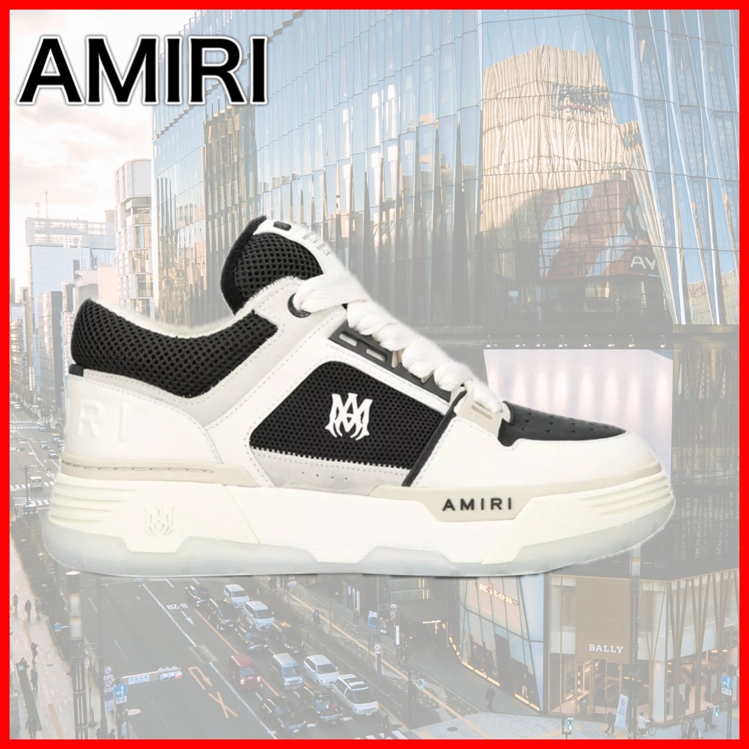 ★人気★【AMIRI 】MA-1 leather low-top trainers