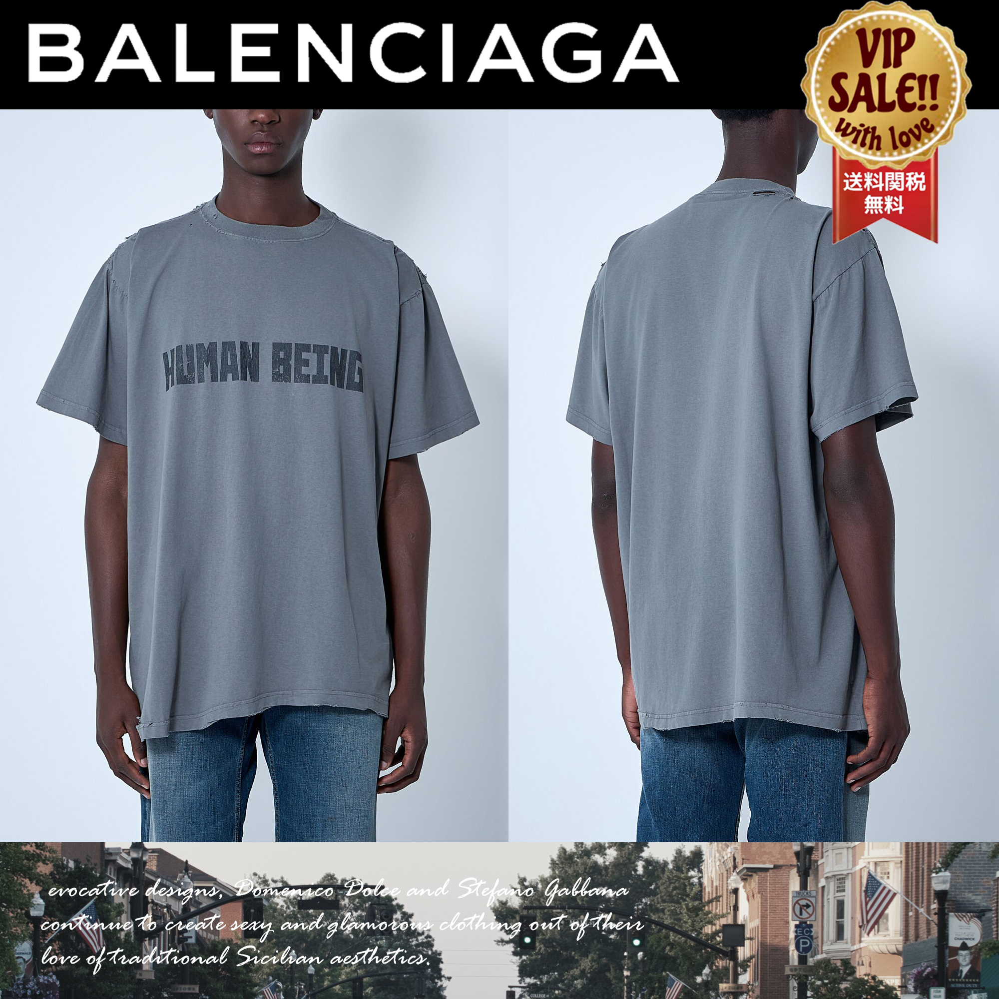 BALENCIAGA Human Being Tシャツ 大人気 数量限定
