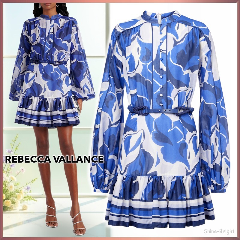 ＜関税込＞Rebecca Vallance*フローラルコットン ミニドレス