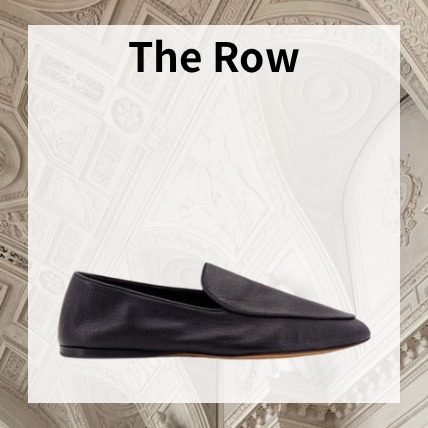THE ROW ブラック レザー ローファー