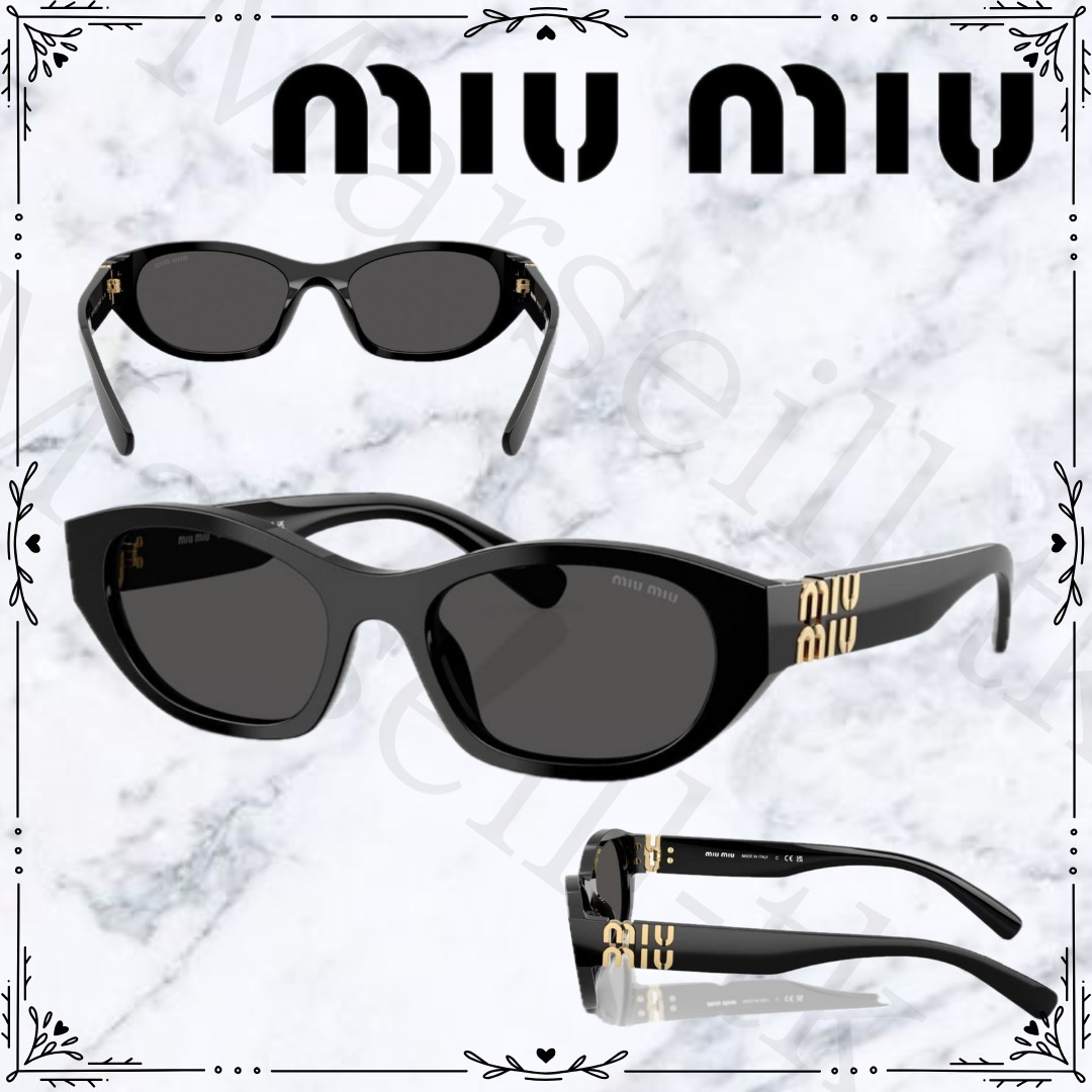 ★MiuMiu★ミュウミュウ sunglasses ロゴ サングラス 0MUA03S53