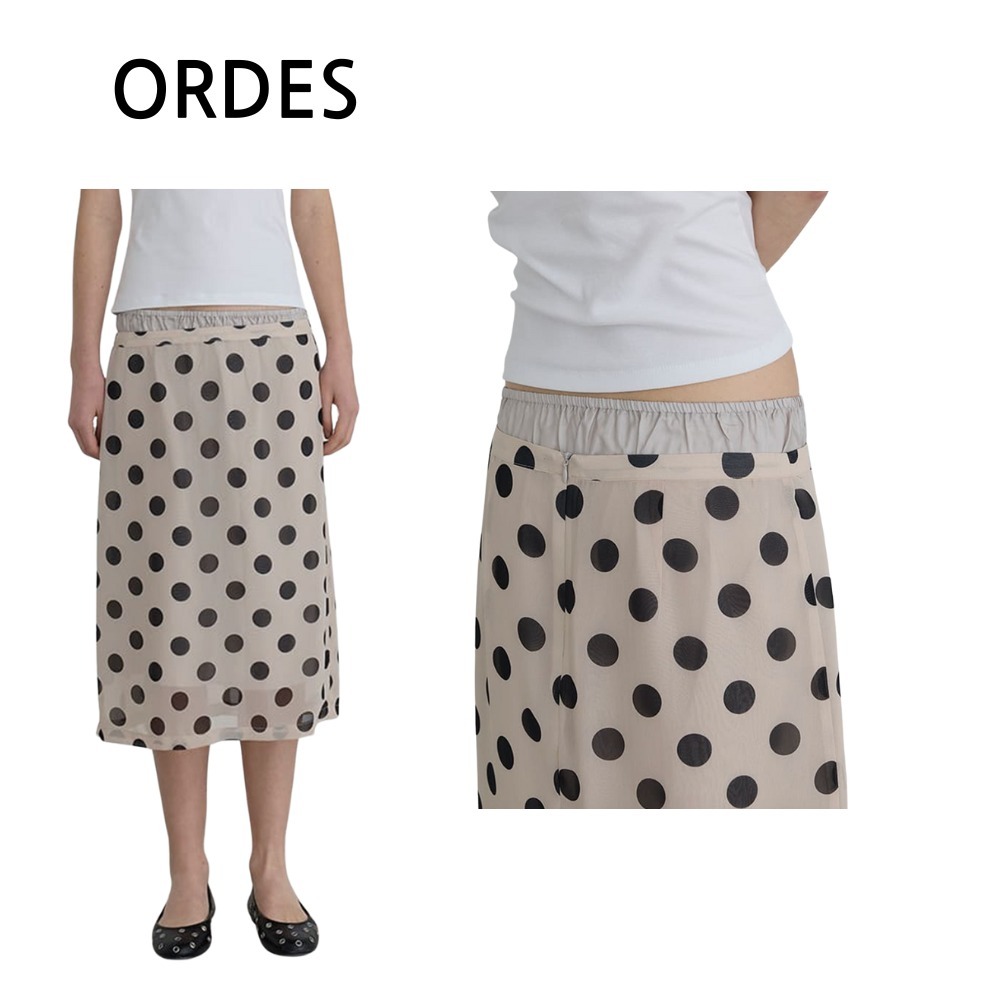 ★ORDES★ LAYERED POLKA DOT SKIRTS
