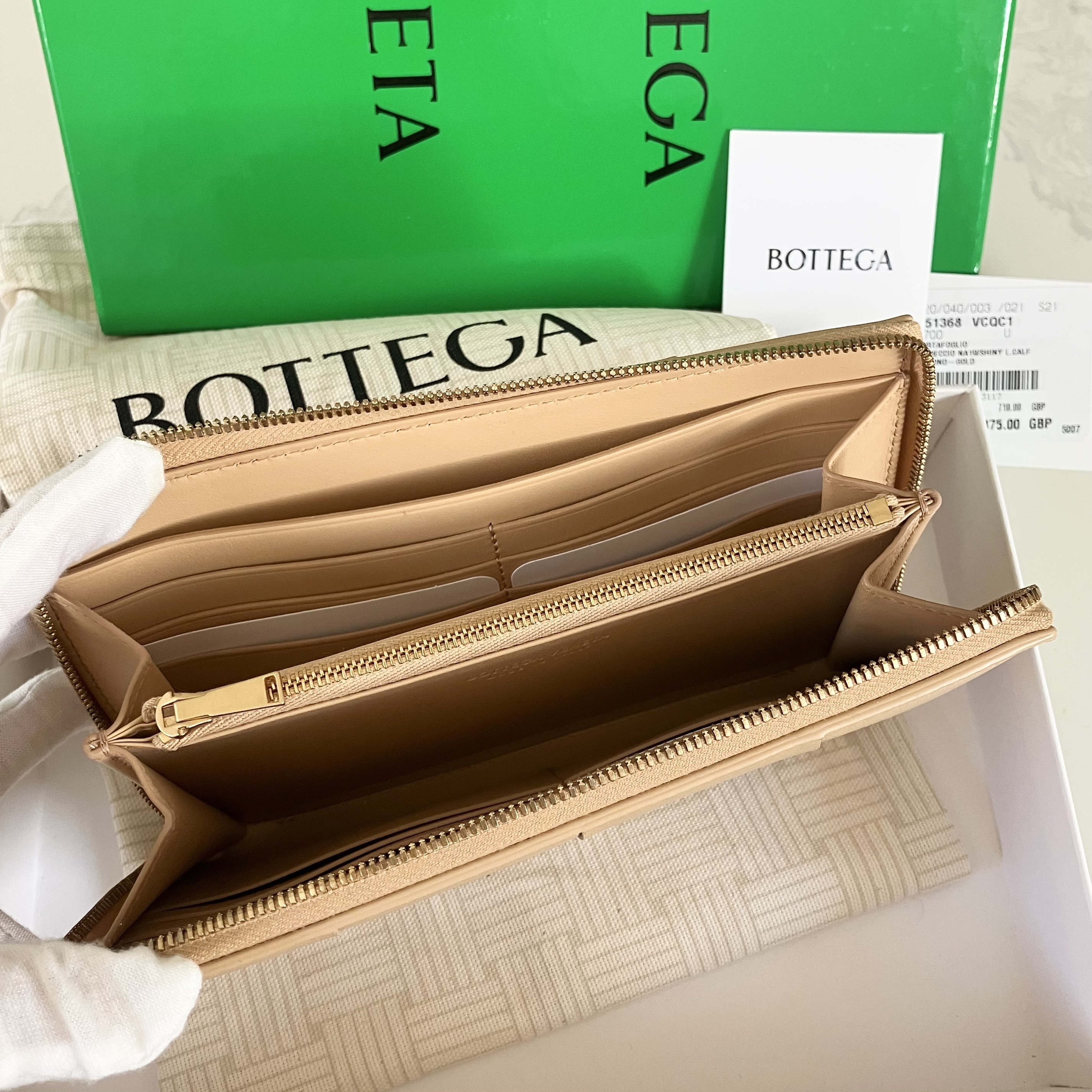 驚きの安さ Veneta】SALE!!! Bottega ラウンドジップ長財布 Wallet Long 小物