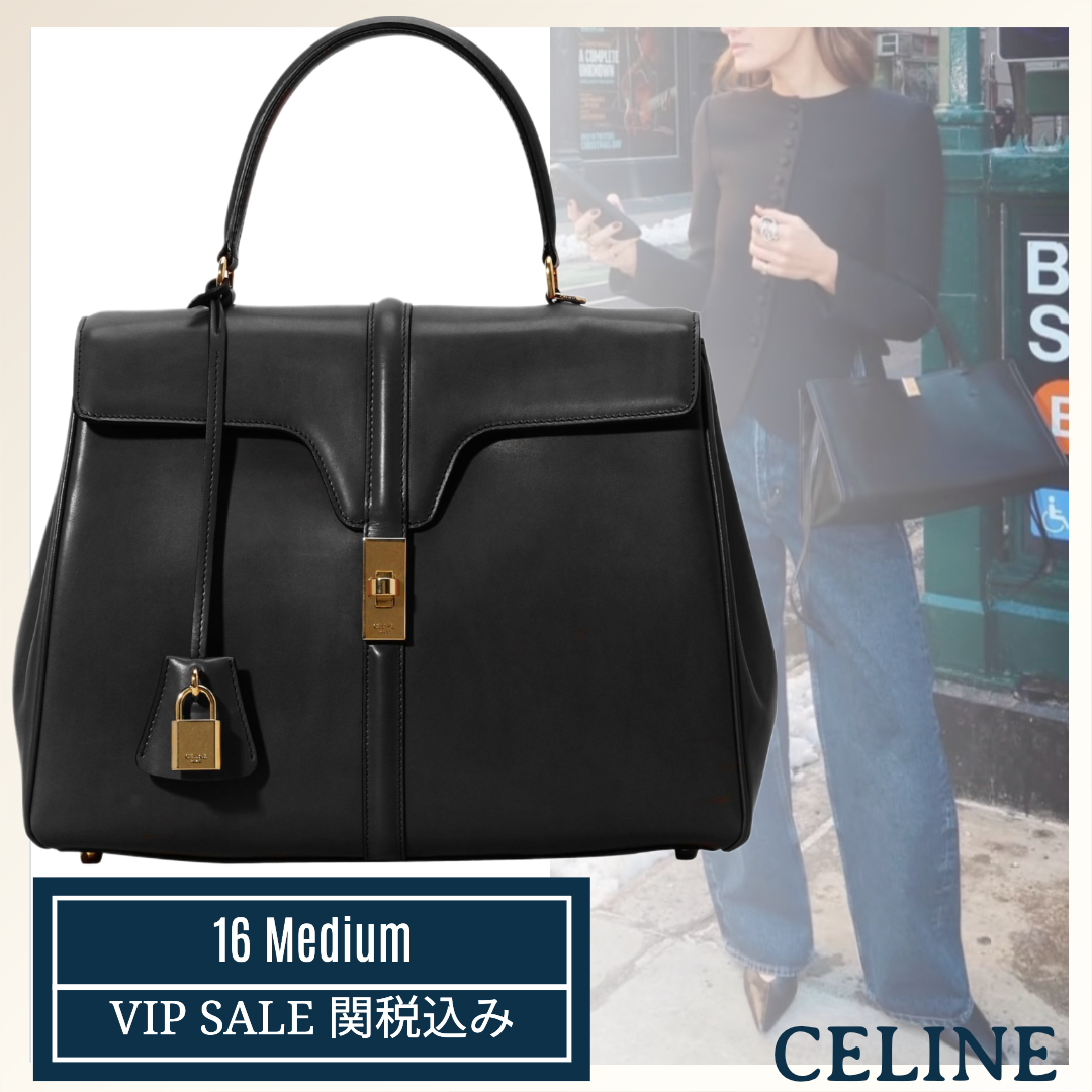 VIP Sale《CELINE》16 Bag ミディアム サテンドカーフスキン