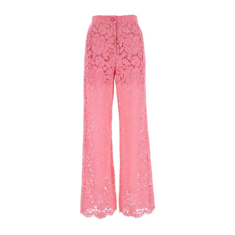 パンツ Dolce & Gabbana FW25 Pink lace pant (FTCPTTFLRE1 F0758)