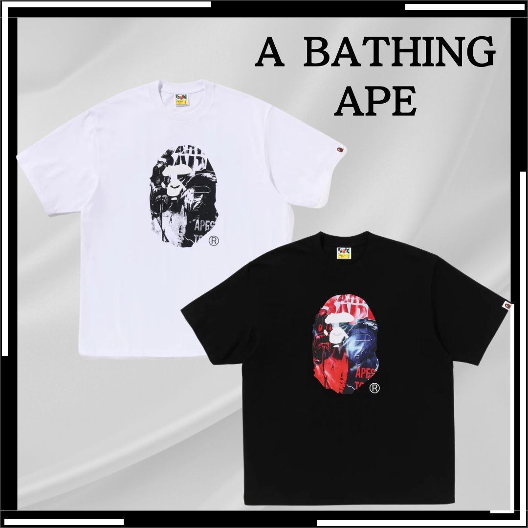 すぐ届く【BAPE】PHOTO PRINT APE HEAD RELAXED FIT TEE