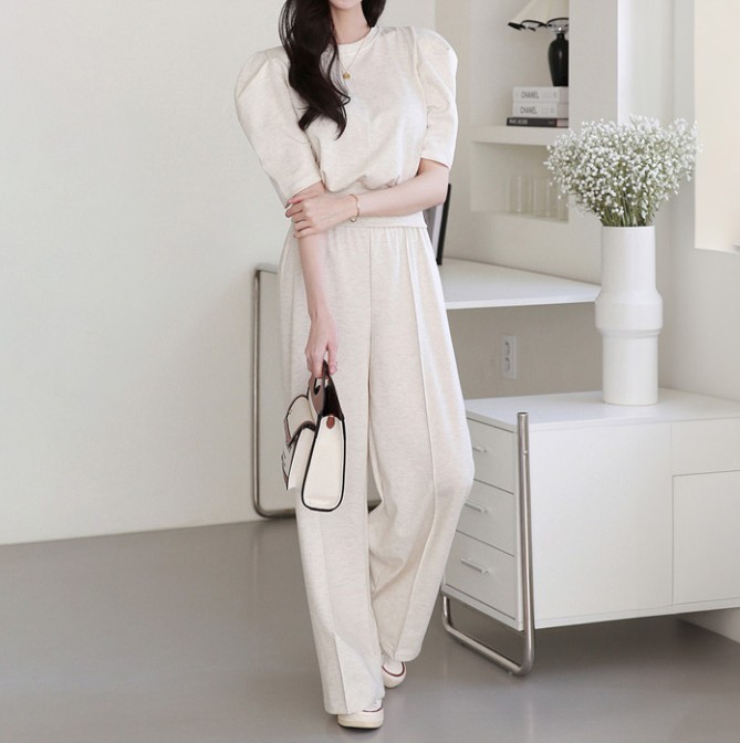 夏TOP+PANTS SET★休暇ワンピース★空港ファッション