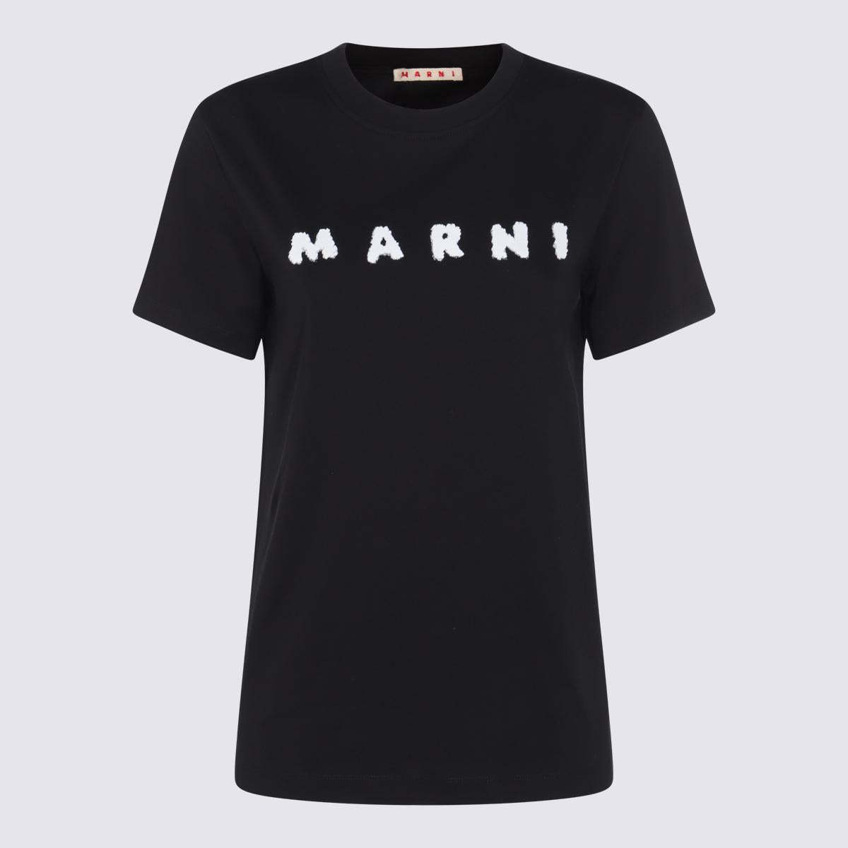 【関税＆送料込み】Marni Black Cotton T-Shirt