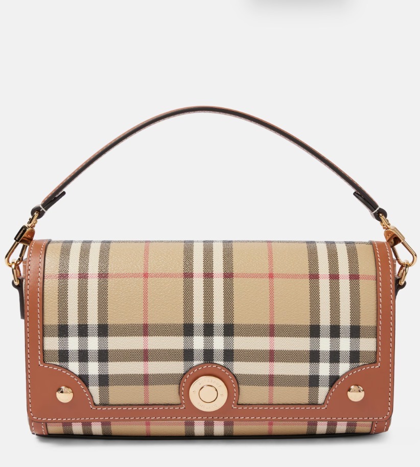 Burberry ノートバーバリーチェックスモールショルダーバッグ