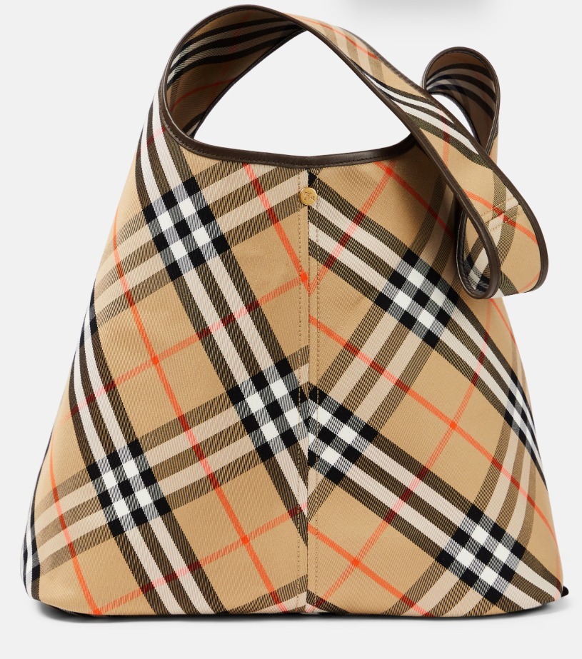 Burberry バーバリーチェック スモールキャンバストートバッグ