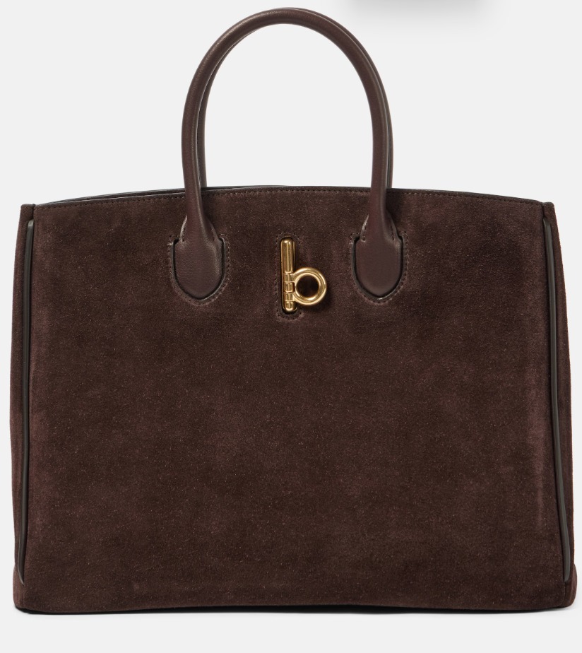 Burberry ロッキングホース スモール スエード トートバッグ