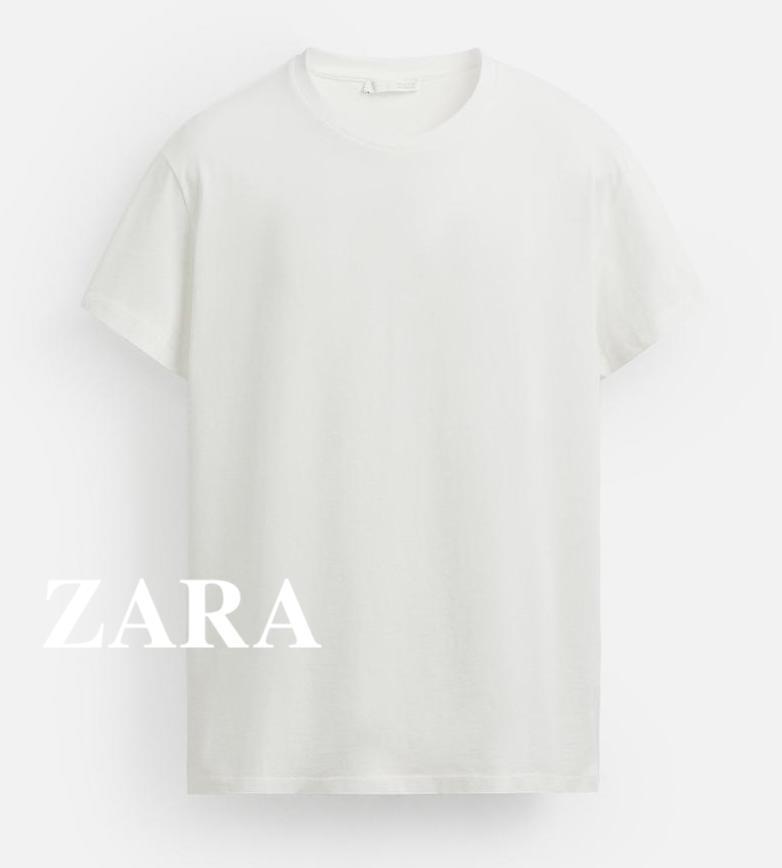 ★ドイツ発*ZARA*新作*90sスリムフィットTシャツ/WHITE★