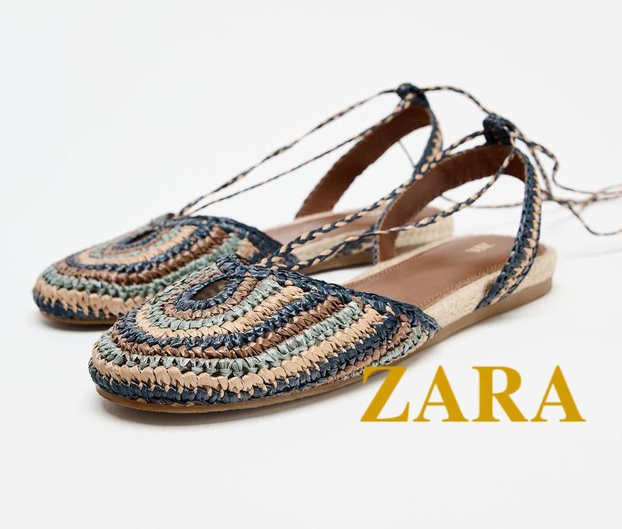 ☆ドイツ発*ZARA*新作*ウーブンスリングバックシューズ/MT☆