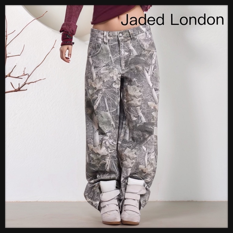 【JADED LONDON】ウッドランドカモ コロッサス バギージーンズ