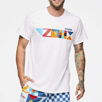 ズンバ Rays Crew Neck Tee Wear It Out White ユニセックス