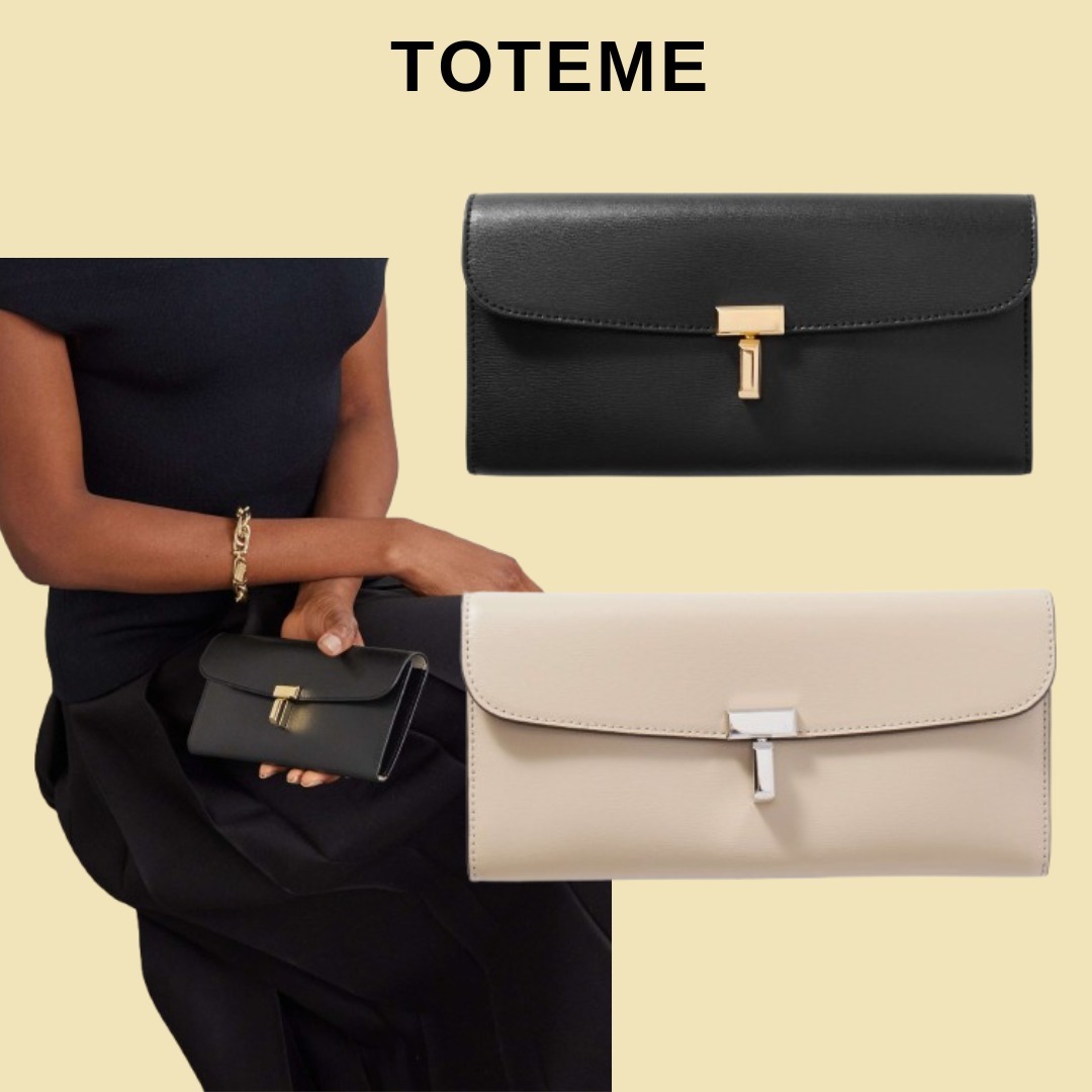 TOTEME テクスチャードレザー ウォレット【関税なし】