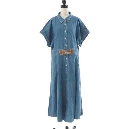 新作セール ラルフローレン  サープリスネックワンピース ラルフローレン RALPH LAUREN セール仕入れ☆$128 ブルーx