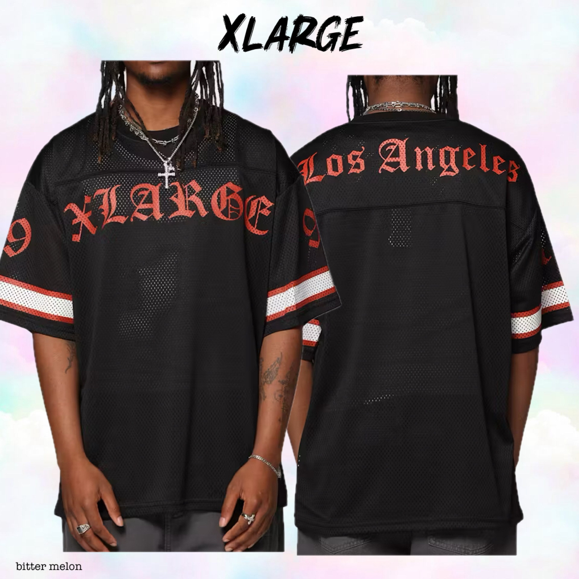 XLARGE ★ Gothic Game メッシュ ゴシック ゲーム シャツ