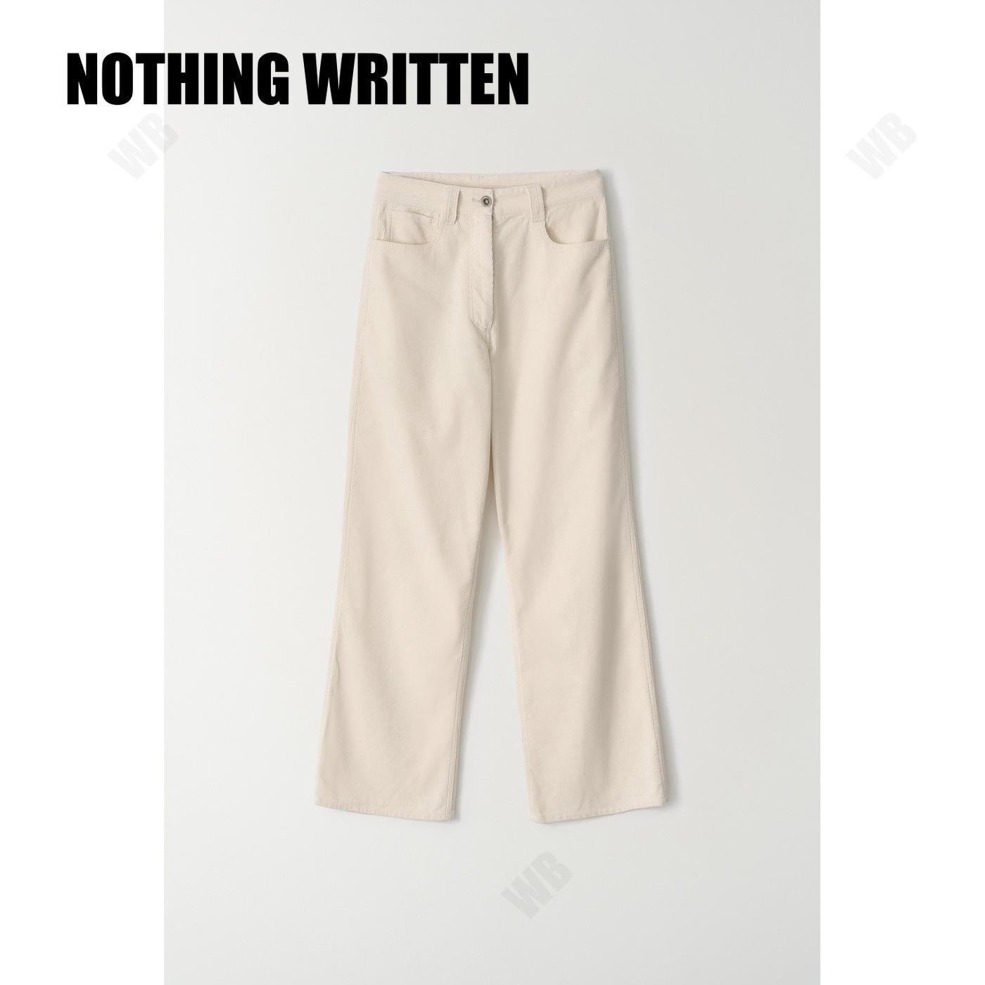 [NOTHING WRITTEN] Washed corduroy pants (Ivory) ☆送料込☆