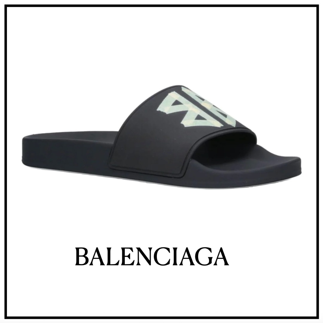 【BALENCIAGA】BB ロゴ プール スライド サンダル