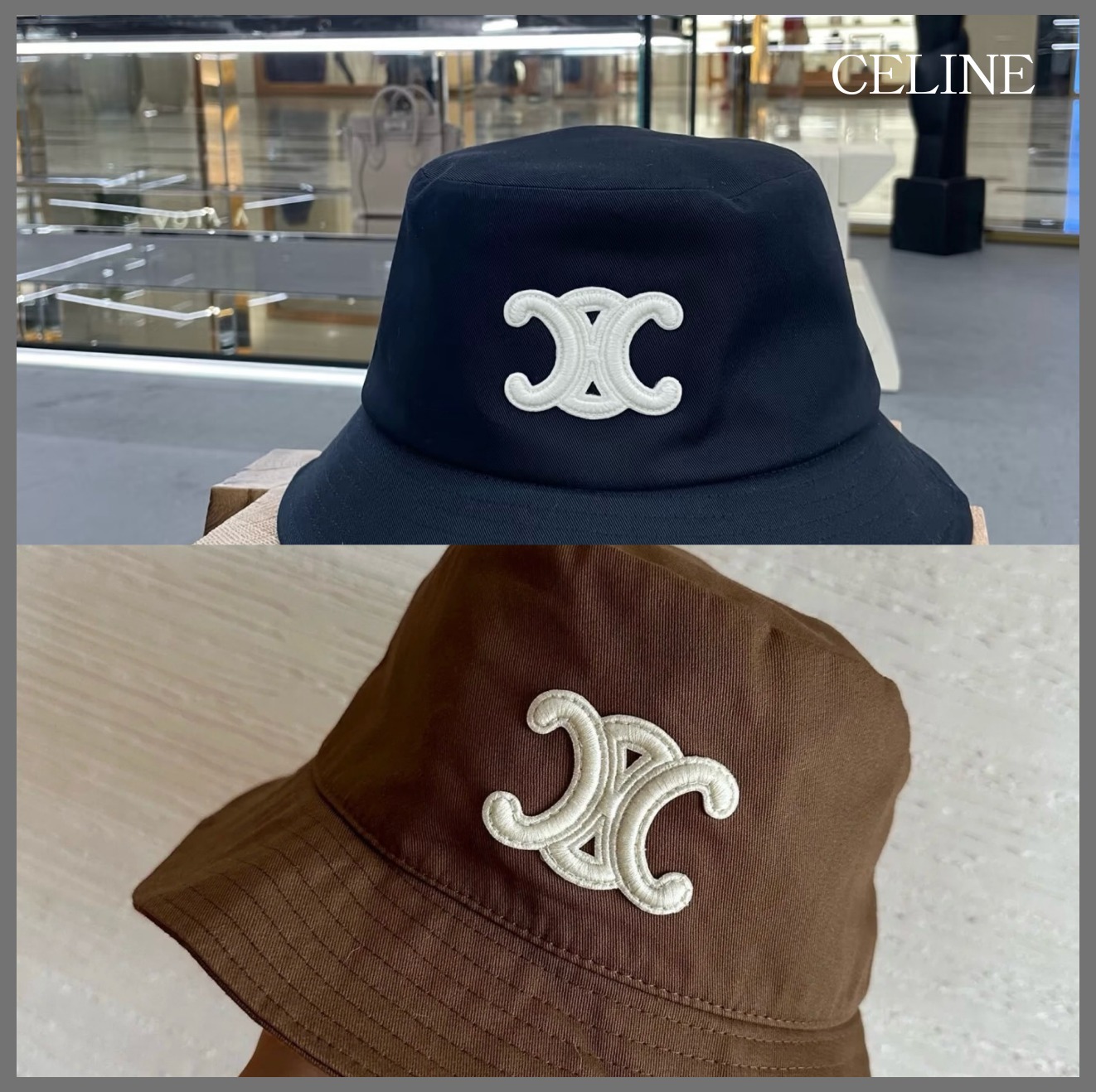 【大人気】 CELINE レディース ハット TRIOMPHE