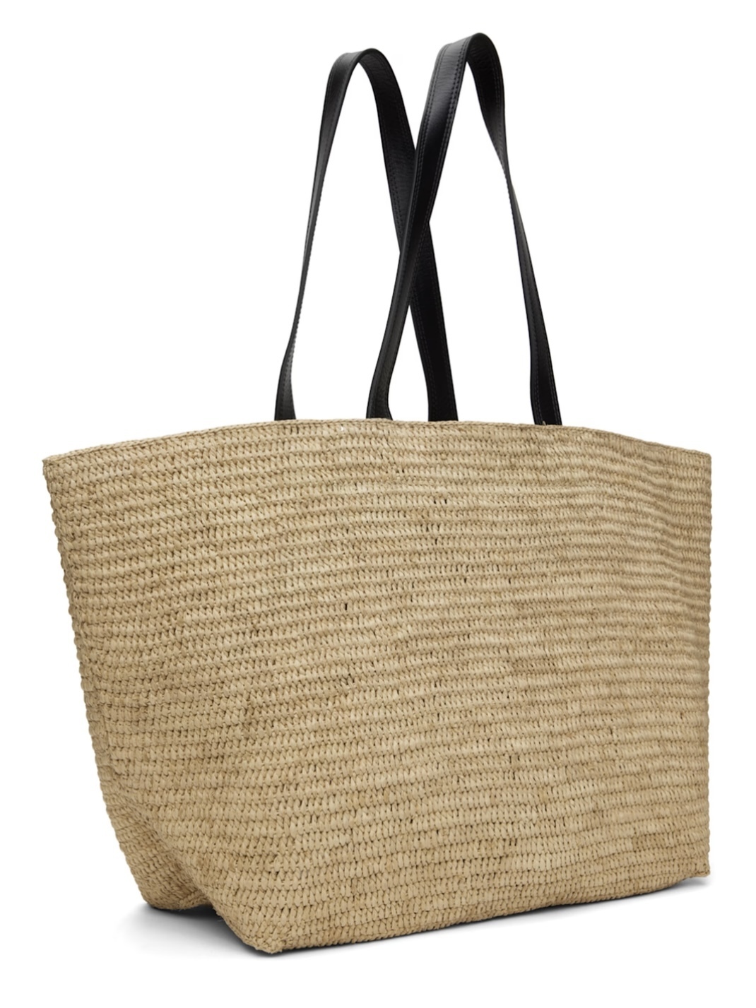 AMI PARIS ラフィアトートバッグ ベージュ ナチュラルラフィア AMI Paris トートバッグ