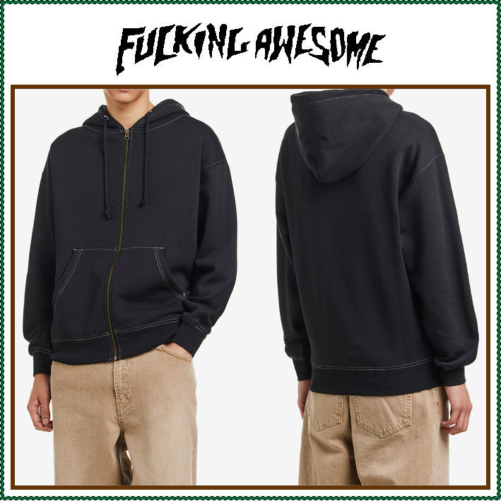 【FUCKING AWESOME】 CONTRAST STITCH HOODIE /追跡付