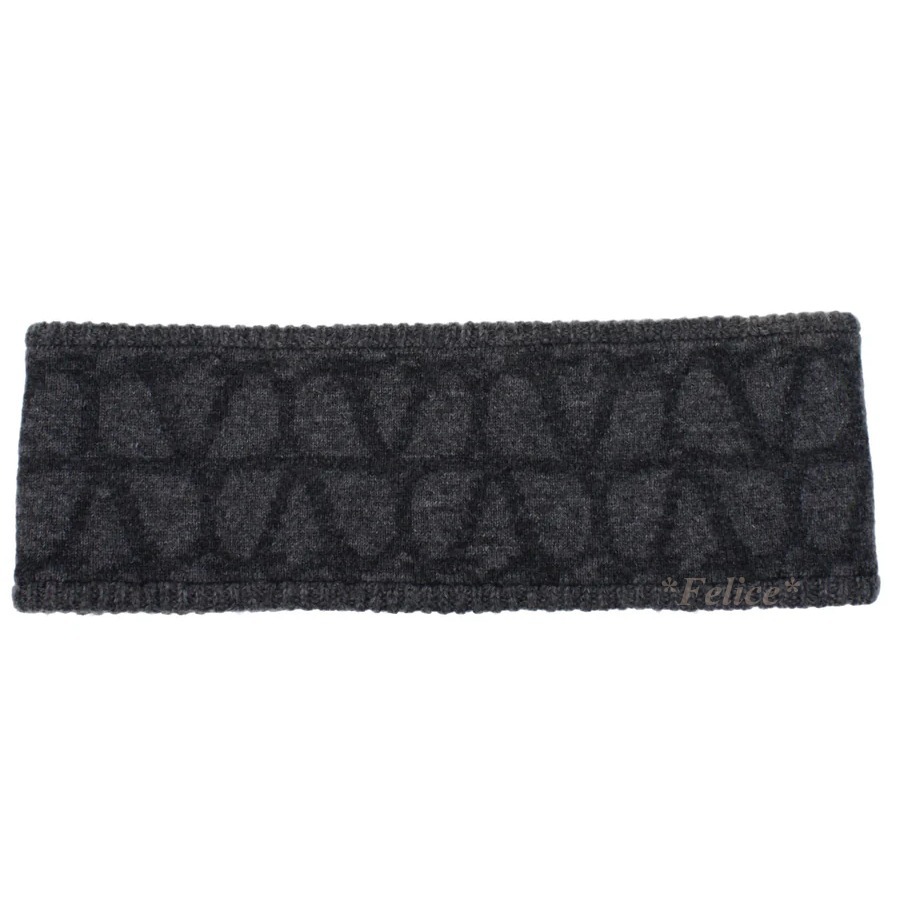 【VALENTINO GARAVANI】 Vロゴ ヘアバンド